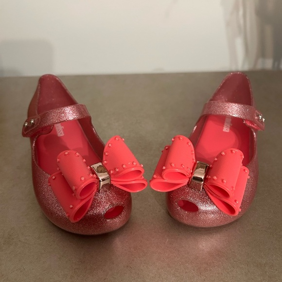 Mini Melissa Classic Bow Shoes-10 Toddler - Picture 5 of 7